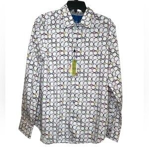 Robert Graham Classic-Fit Arthur Shirt sz M